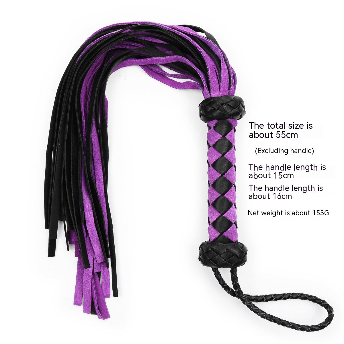 Velvet Twilight BDSM Whip Genuine Leather