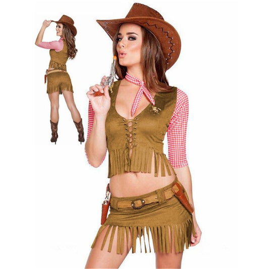 Wild Wild West Sheriff Cowgirl Cowboy Costume